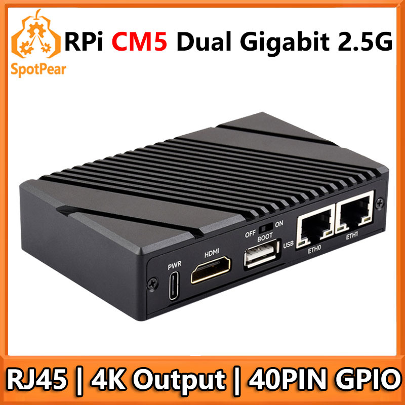 Argon One V3 M.2 Nvme Case - Raspberry Pi CM5 Gigabit 2.5G Çift