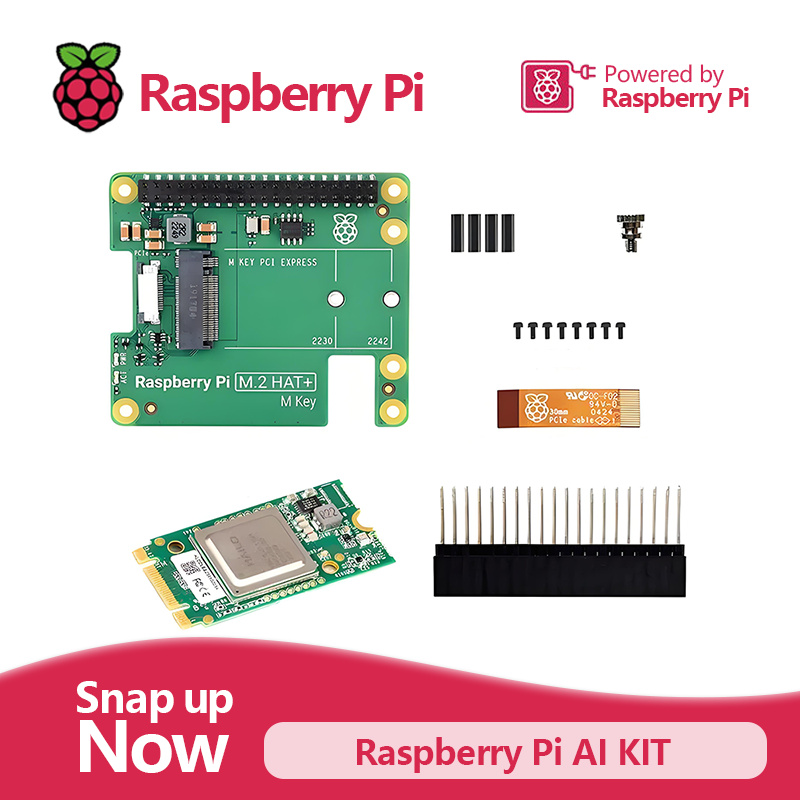 Raspberry Pi Ai Kit Hailo-8L - Resmi ahududu Pi 5 AI kiti