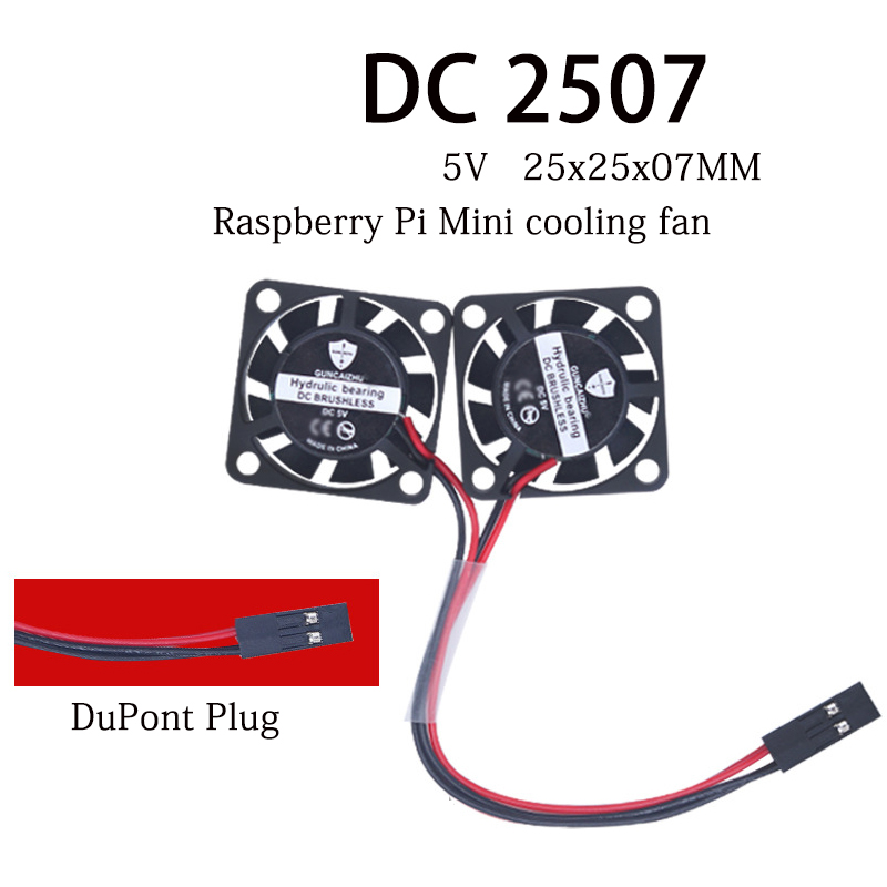 Raspberry Pi Water Cooling Kit - Yeni DC 5V 0.11A 2507 25x25x07MM