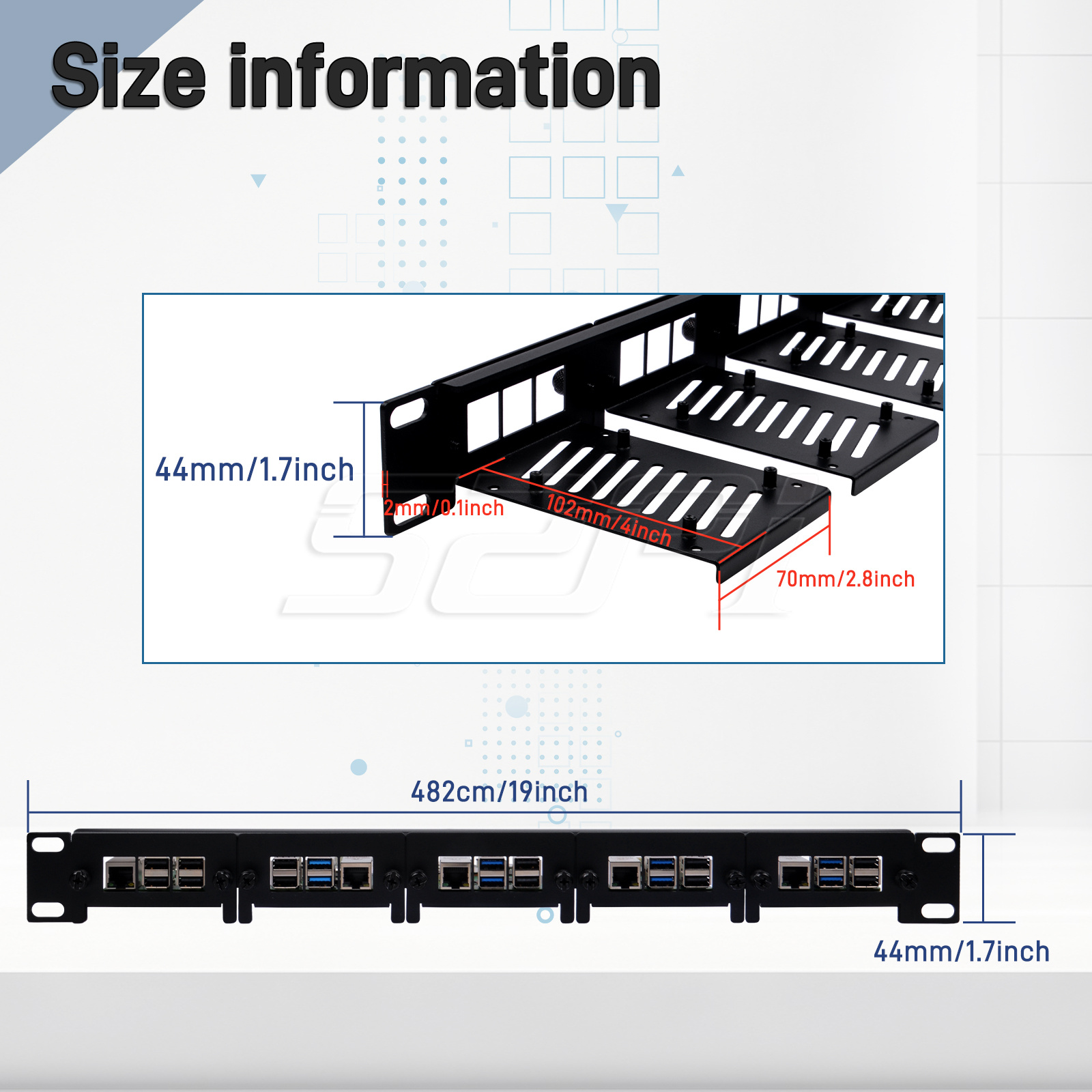 Raspberry Pi için 52Pi Çıkarıl - Raspberry Pi Rackmount 1U 19 Inch incelemesi ve fiyatı